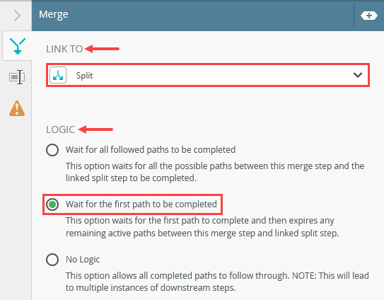 Configure Merge Step