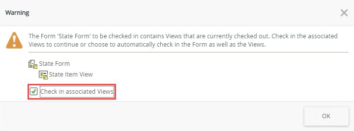 Check In View and Form