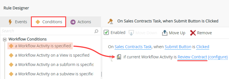 Select Workflow Activity