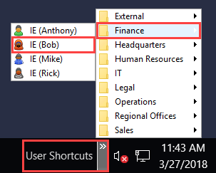 User Shortcuts