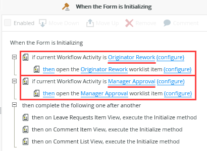 Workflow Activity Actions