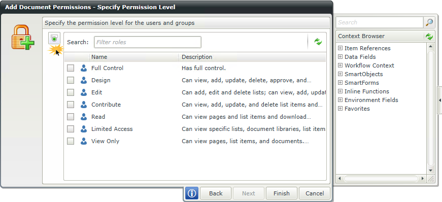 Add Document Permissions