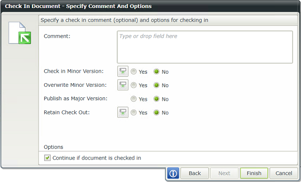 Check In Document