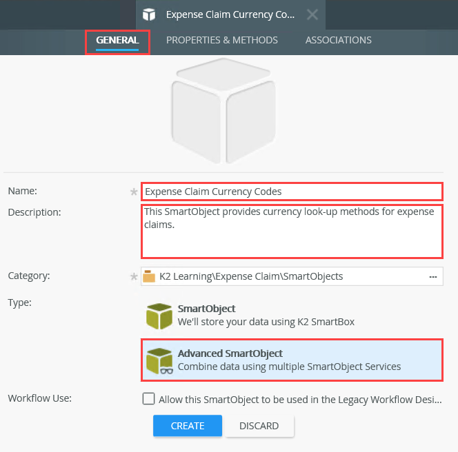 SmartObject General Settings for Currency Codes