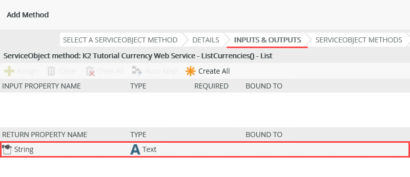 Return Properties