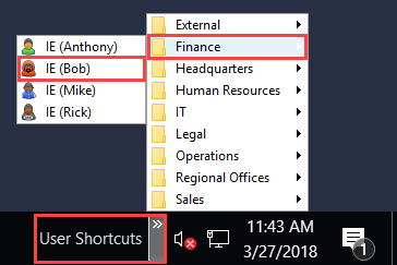 User ShortCuts