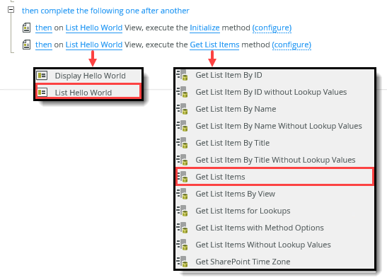 Execute View Method