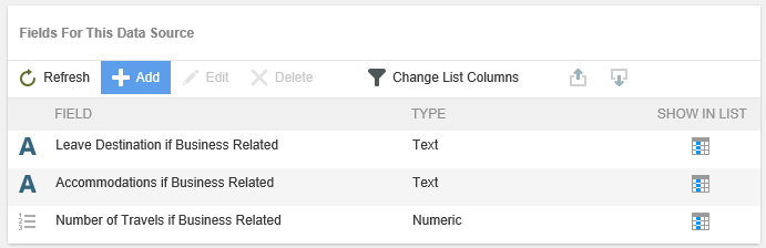 Add Data Fields