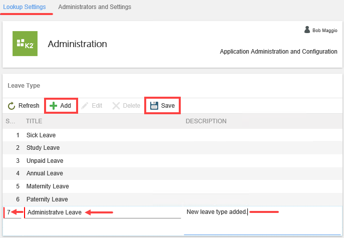 New Lookup Option