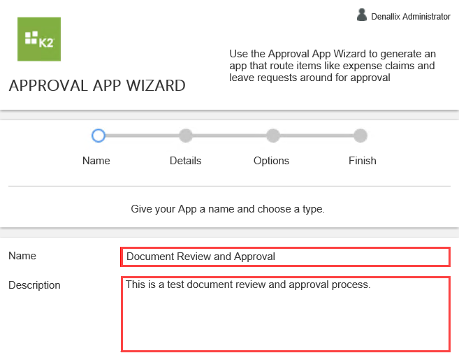 App Wizard General Settings