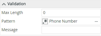 Phone Number Pattern