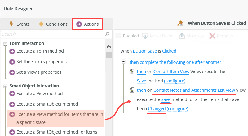 Execute a Method for a Specific State