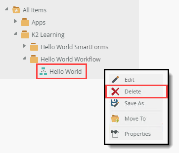 Delete Workflow