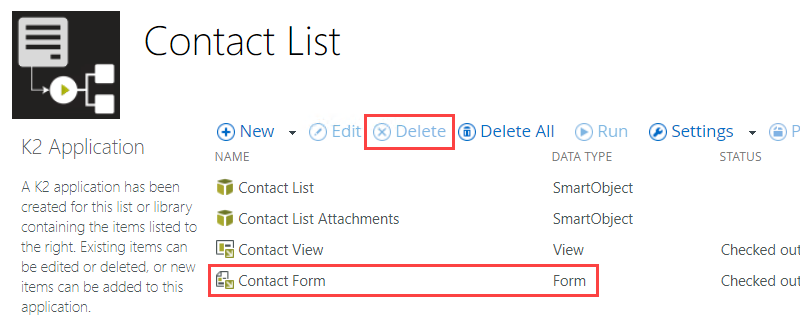 Contact List Artifacts