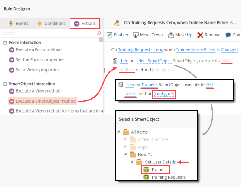 Execute a SmartObject Method