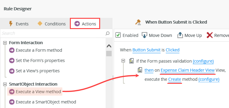 Execute View Method