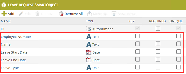 SmartObject Properties