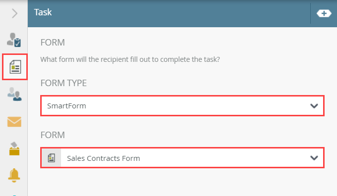 Select Form Type and Form