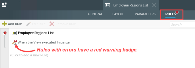 Red Warning Badge