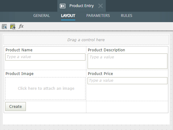 Product Entry View