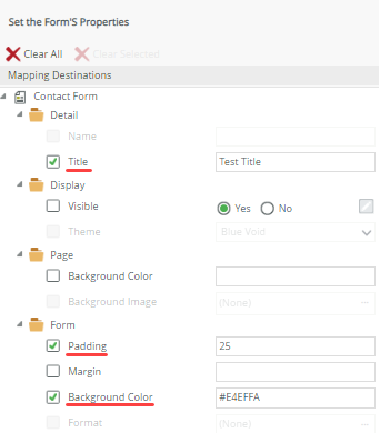 Set View Properties