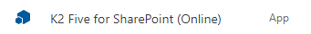 K2 Five for SharePoint App Icon