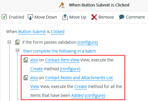 Batch Action Processing