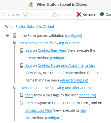 Complete Button Submit Rule