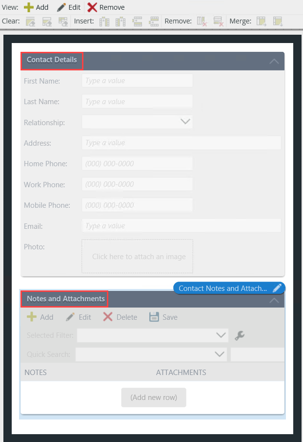 Contact Details Form