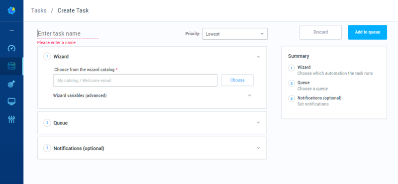 Creating a New Task