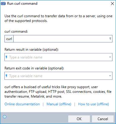 Run curl Command