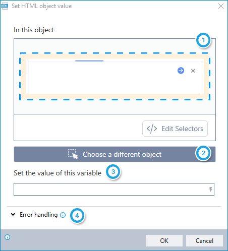 Set HTML Object Value