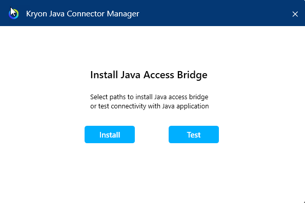 Java Manager - Installing Java Access Bridge