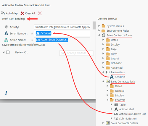 Input Mappings Open Worklist Item