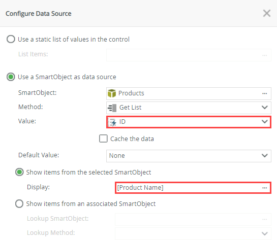 SmartObject Settings