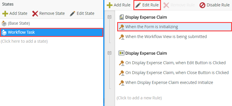 Edit the Workflow Task State