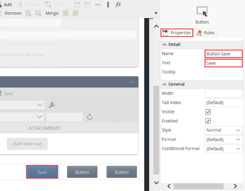 Developer Insert Button Form Control 9. Create the Contact Details Form