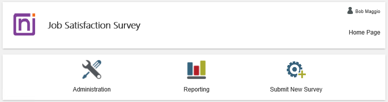Application Landing Page