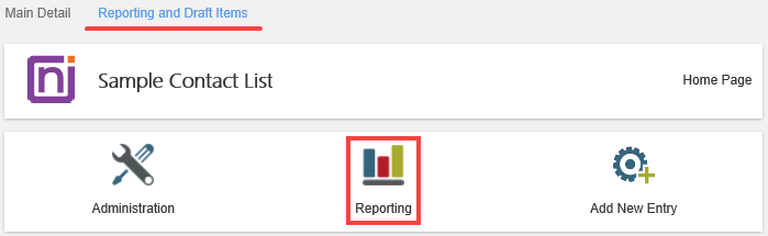 Reporting and Draft Items