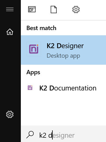 Launch K2 Designer Site