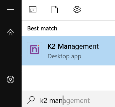Launch K2 Management Site