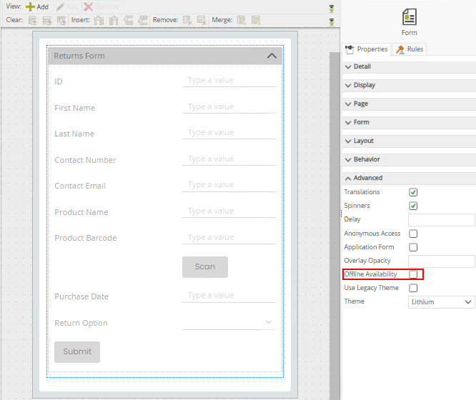 Offline Availability