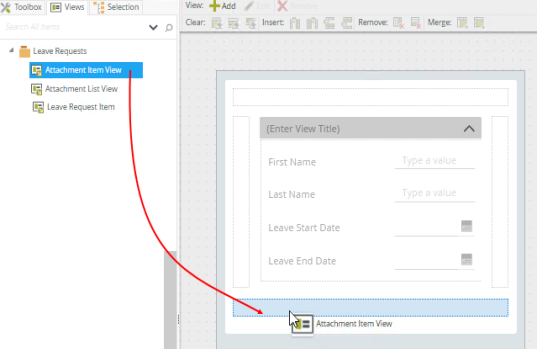 Add Attachment Item View