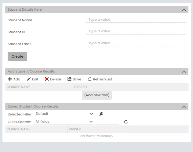 Student Registration Form