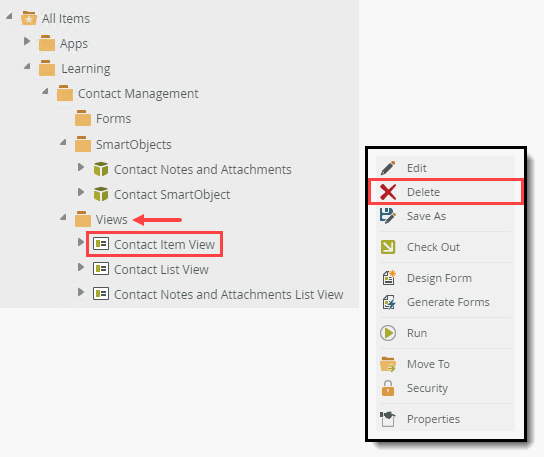 13. (Optional) Clean your environment by deleting application artifacts
