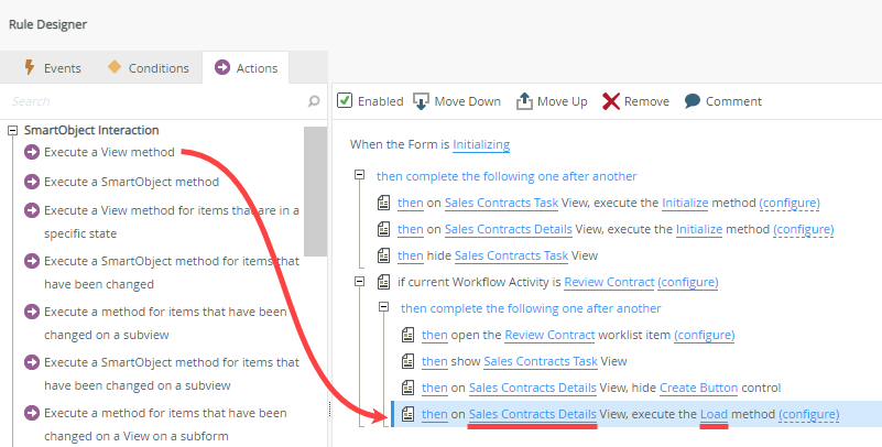 Execute View Method