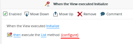 Configure Action