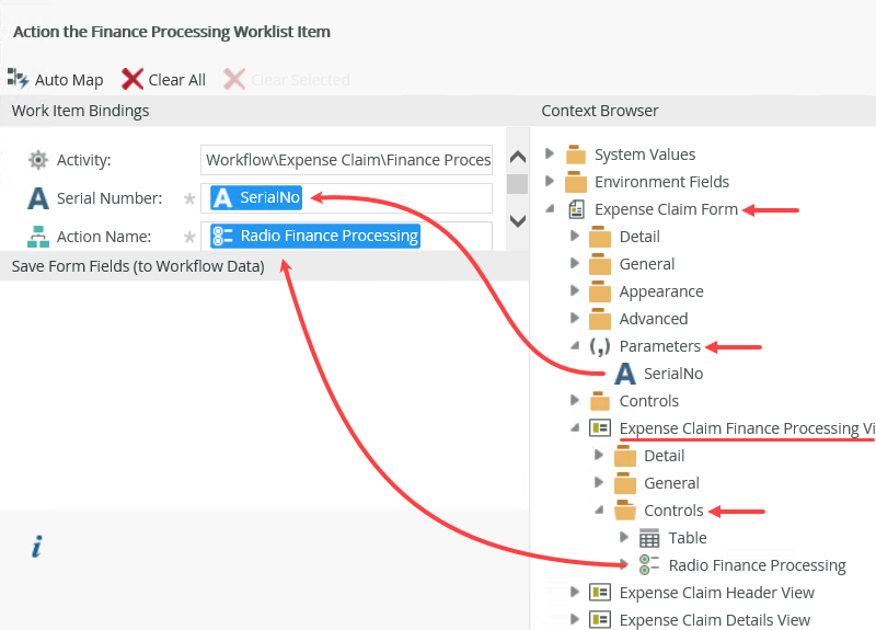 Action Task Configuration