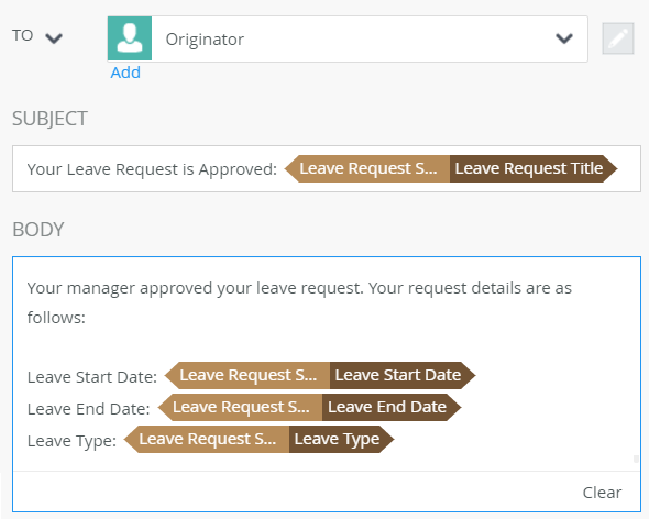 A Sample Leave Request Approved Email