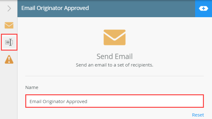 Changing the Send Email Label Value